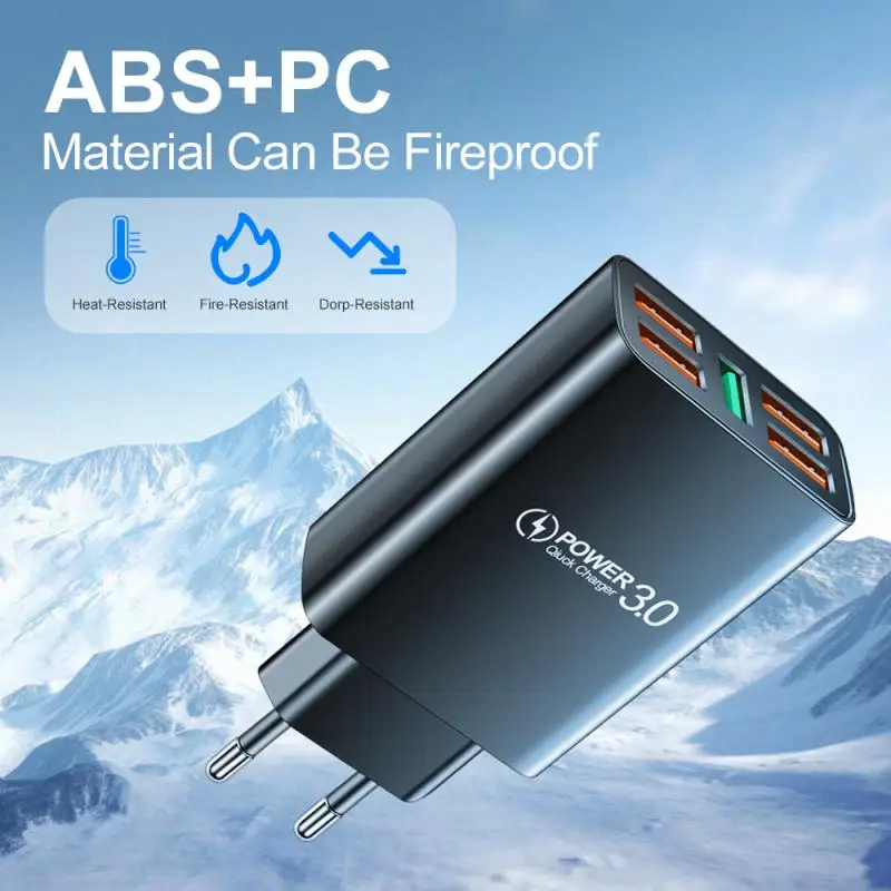 Сетевое зарядное устройство с 5 USB-портами В 2 А |