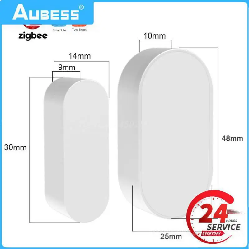 

Tuya Smart Smart Security Alarms Door Window Magnetic Sensor Remote Monitoring Smart Home Real-time Door Detectors Zigbee Alexa