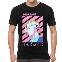 tokyo revengers tshirts men unique tee tops cotton oversized t shirt ken ryuguji draken t shirts emo men clothes