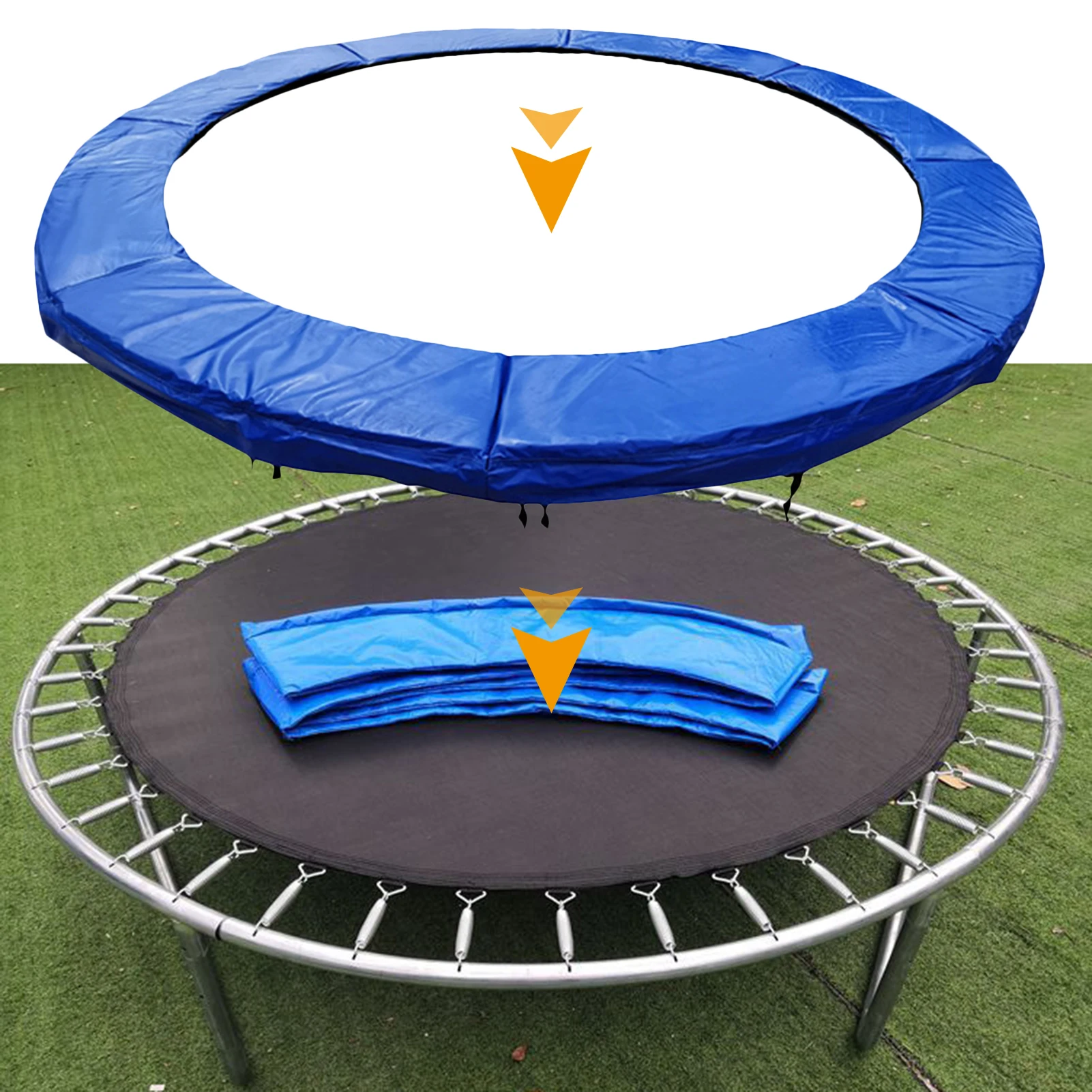 6ft 8ft 10ft Trampoline Replacement Spring Cover Safety Pad Protection Cover PVC EPE Trampoline Edge Cover