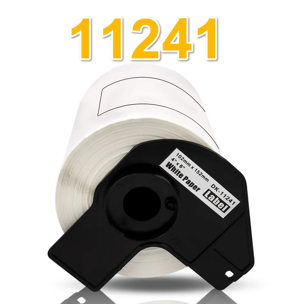 1pc DK-11241 Label Roll 102mm*152mm*200pcs Large White Paper Shipping Labels DK11241 DK 11241 Compatible for Brother QL Printer