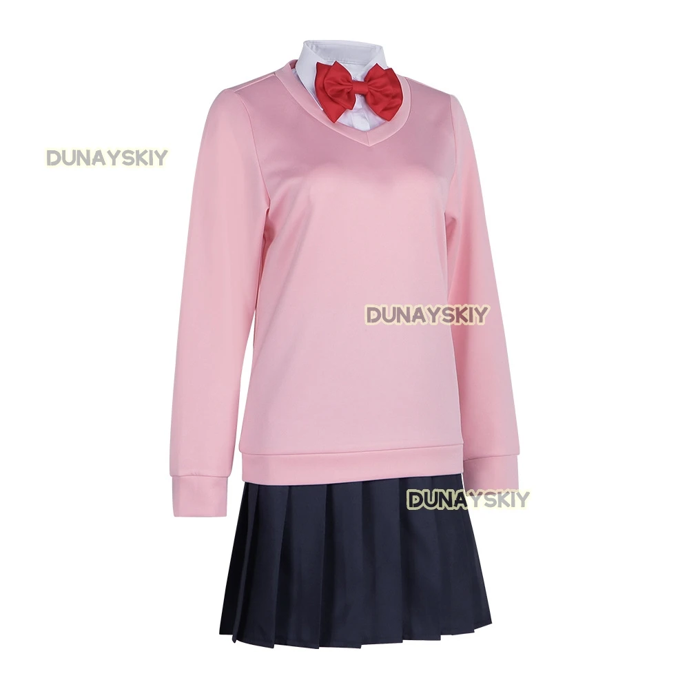 Momo Ayase Косплей Костюм Аниме Dandadan Одежда для ролевых игр Школьная форма JK Серьги