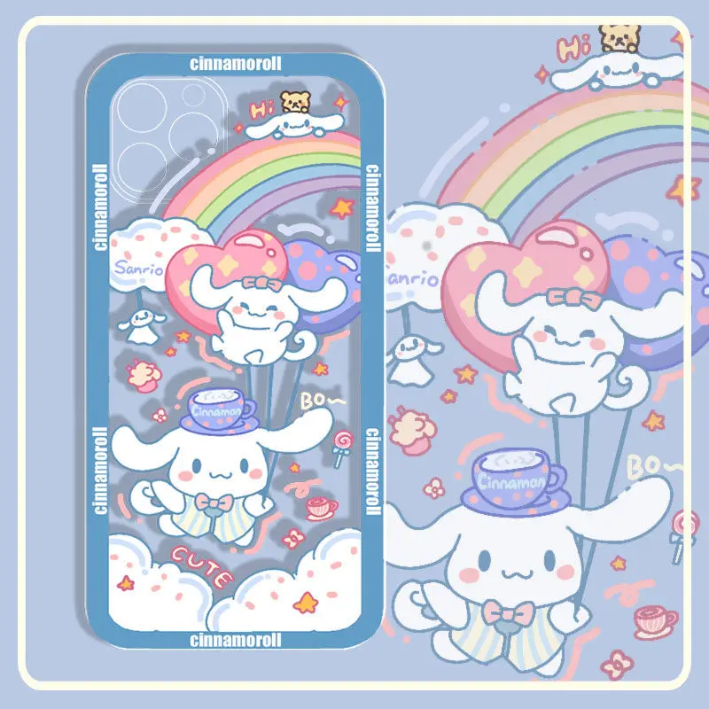 

Kawaii Cinnamoroll Iphone 13/12/11 Pro Max Xr Sanrio Phone Accessories Cartoon Cute Anime Iphone Case Girls Birthday Gift