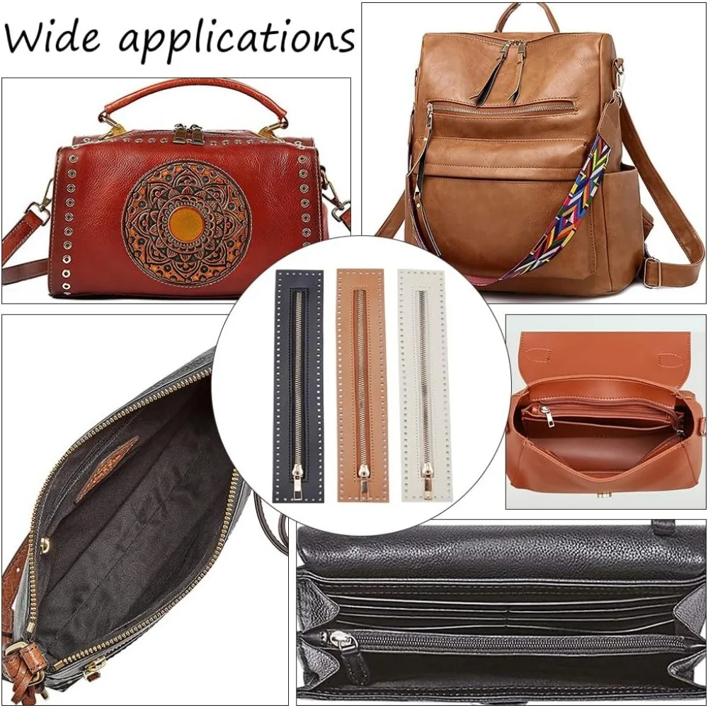 Искусственная кожа Molnia для шитья металлическая разделительная длиной 27 см сумок