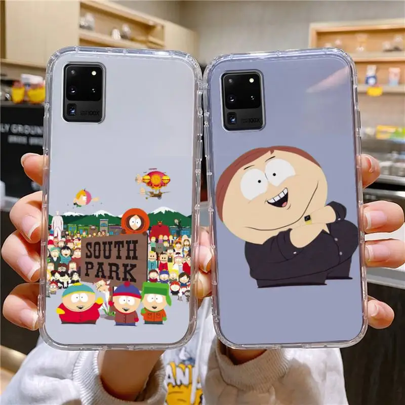 

Funny-South-Park-Cute Phone Case For Samsung Galaxy S10 S10e S8 S9 Plus S7 A70 Edge Note10 Transparent Cove
