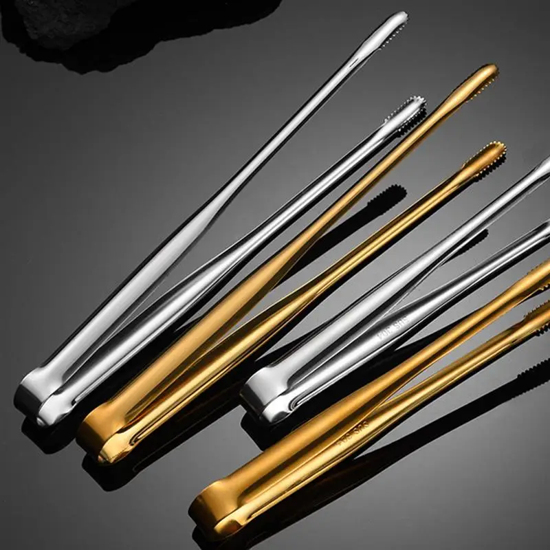 

Щипцы для барбекю в японском стиле, щипцы из нержавеющей стали для стейка, пищевые зажимы, 2 шт.