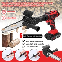 6 inch chainsaw electric drill modified to electric chainsaw tool attachment electric chainsaw accessory woodworking tool