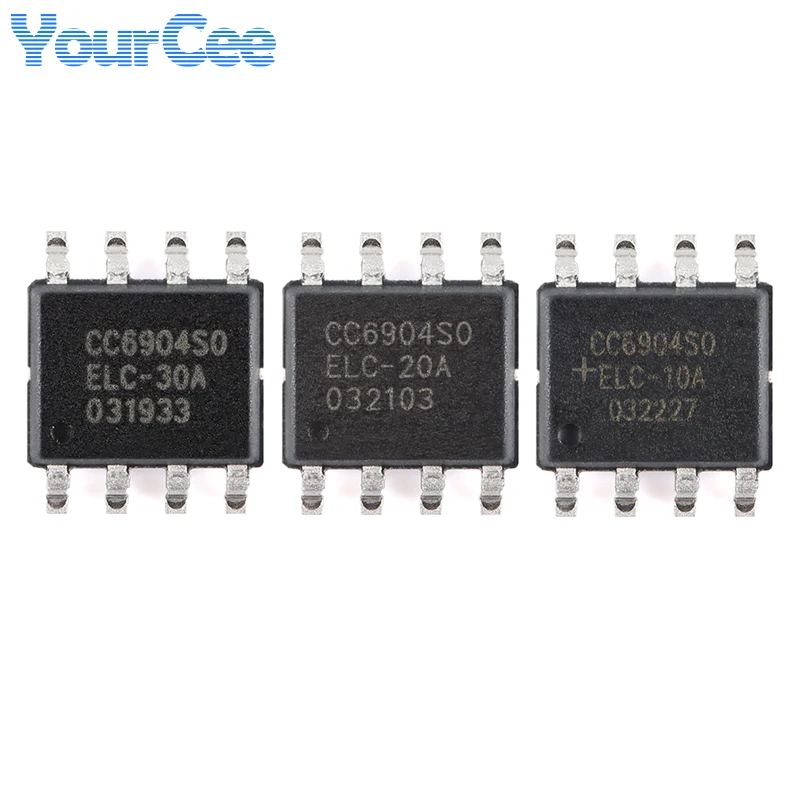 2 шт. CC6904SO 10A 20A 30A SOP-8 2000 в однокристальный эффект Холла Датчик тока изоляционное напряжение SMD