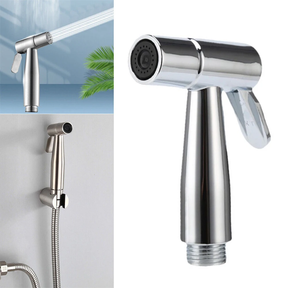 

Hand Protable Toilet Bidet Sprayer Gun Holder Stainless Steel Handheld Bidet Faucet Home Bathroom Single Cold Water Tap