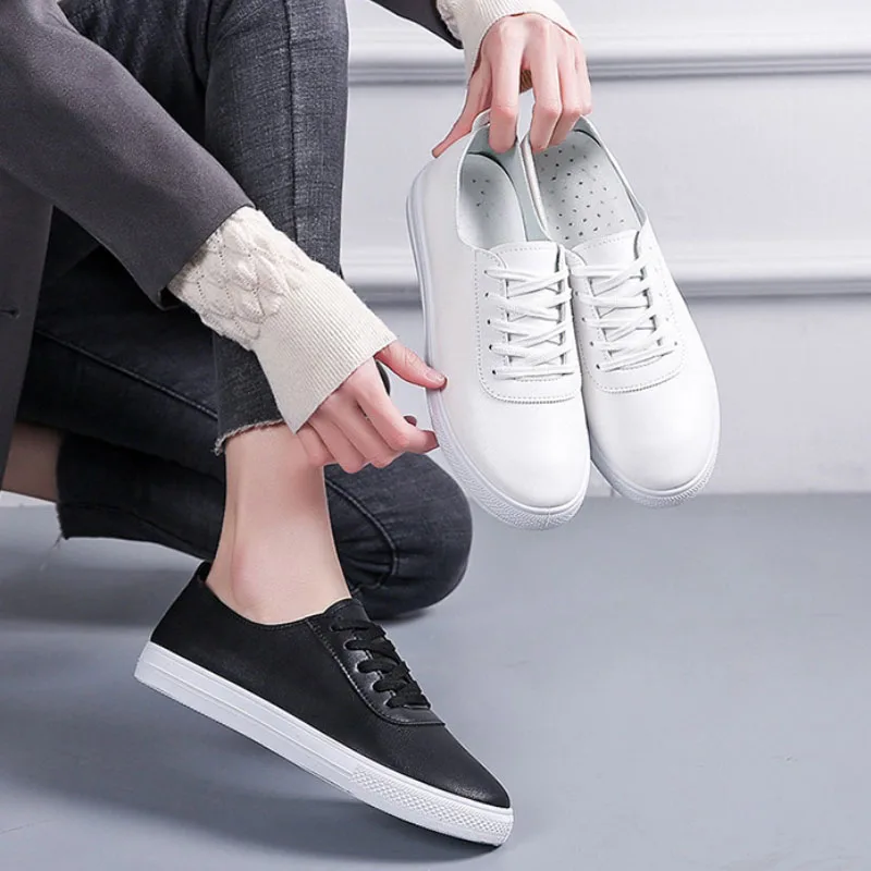 women shoes flat sports Casual sneaker zapatillas mujer  Women's fashion Soft bottom vulcanize shoes ladies Little white shoes