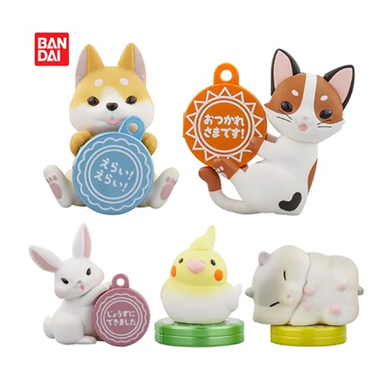 

Оригинальные игры с милыми животными, чтобы принять награду, серии гасяпон, игрушки, кролик Сиба-ину, Мультяшные милые фигурки, игрушки с орн...