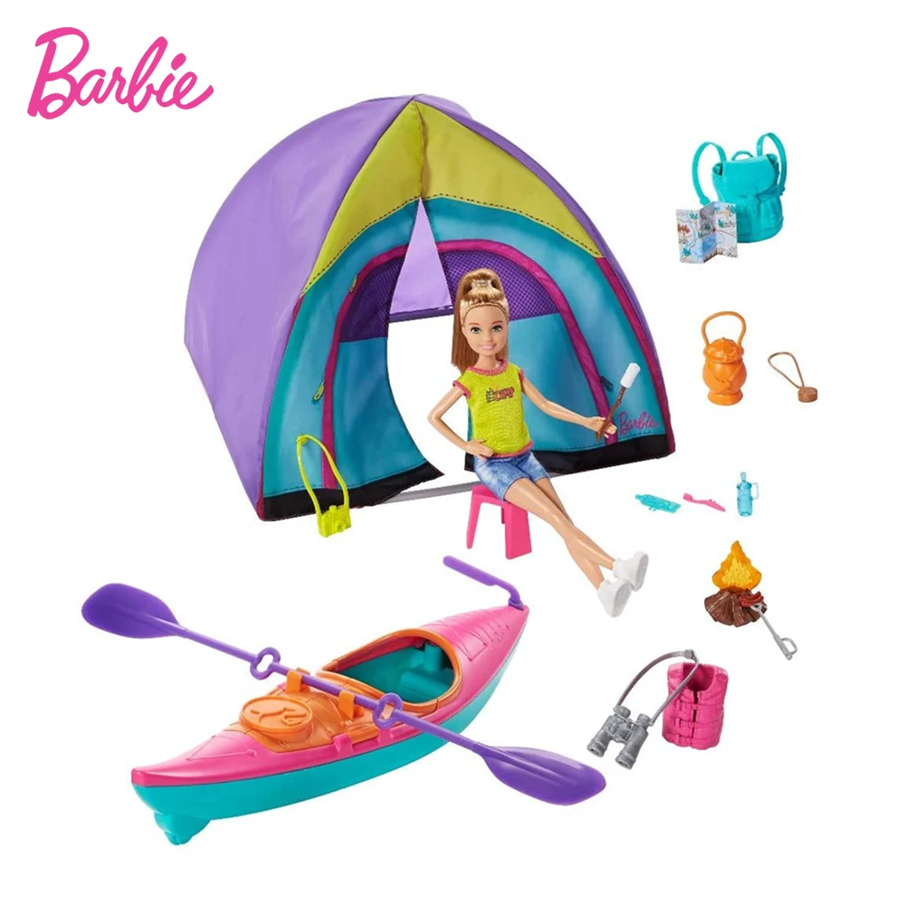 

Набор для кукол Барби стейсе, набор из палатки для сестер и кемпинга, игровой домик, игрушка принцессы, детские игрушки, подарок на день рожд...