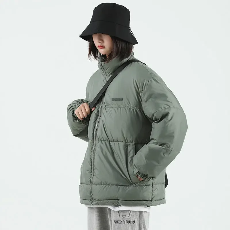 Короткие женские куртки укороченные черные пальто на утином пуху стеганая