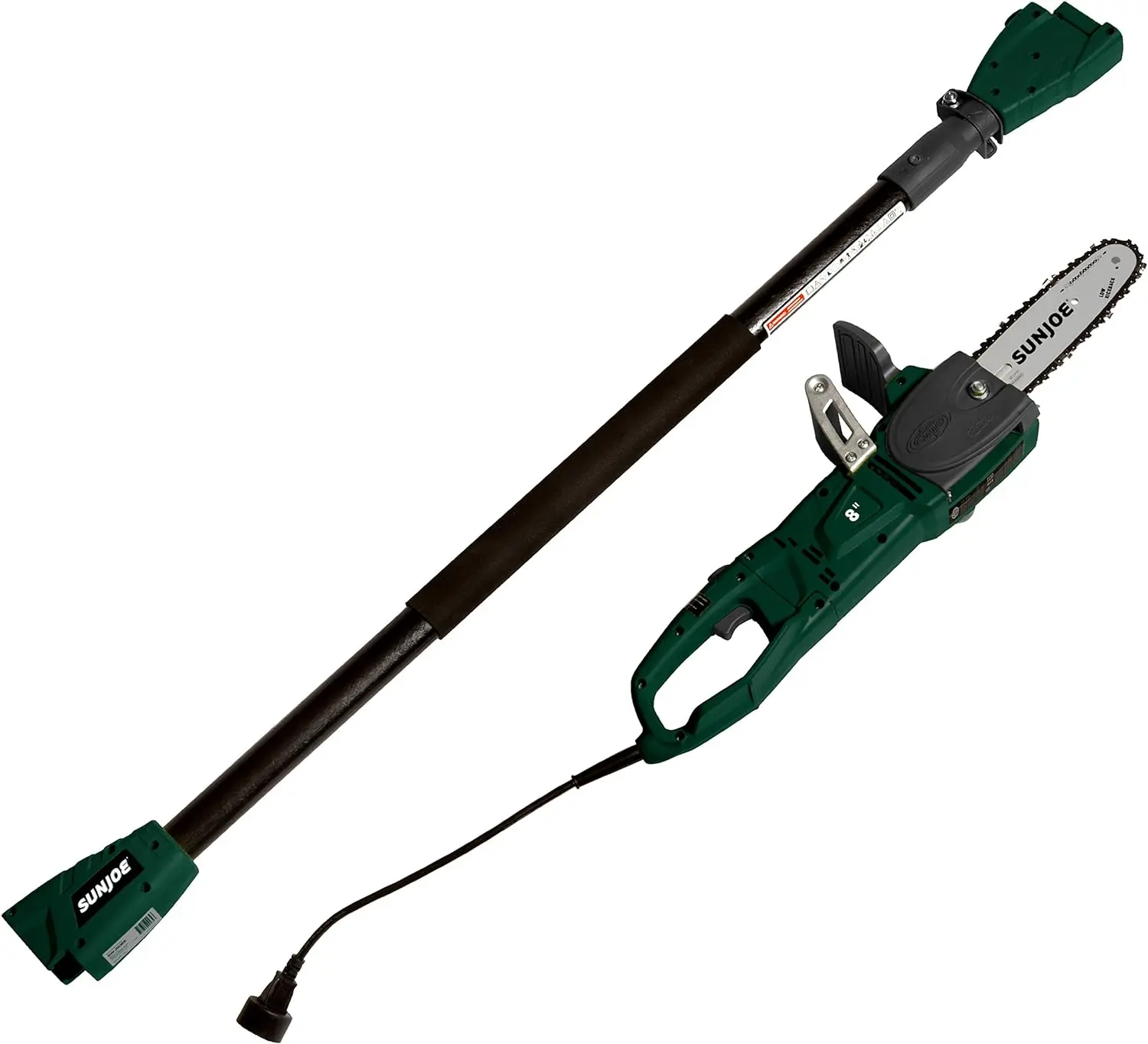 

8-Inch 8.0 Amp 2-in-1 Convertible Pole Chain Saw, Green