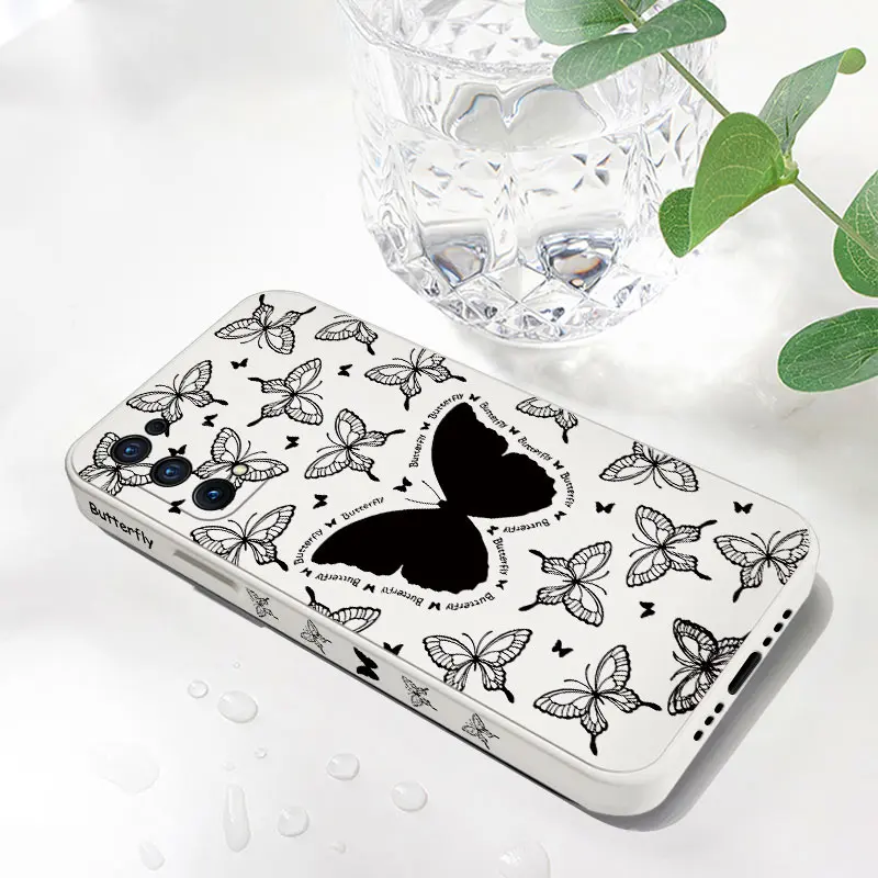 Чехол со свежим узором бабочки для OPPO Realme 11 10 9i 8 8i 7 7i 6 Pro Plus C31 C35 C1 C11 C12 C15 C20 C21Y C25 C25S