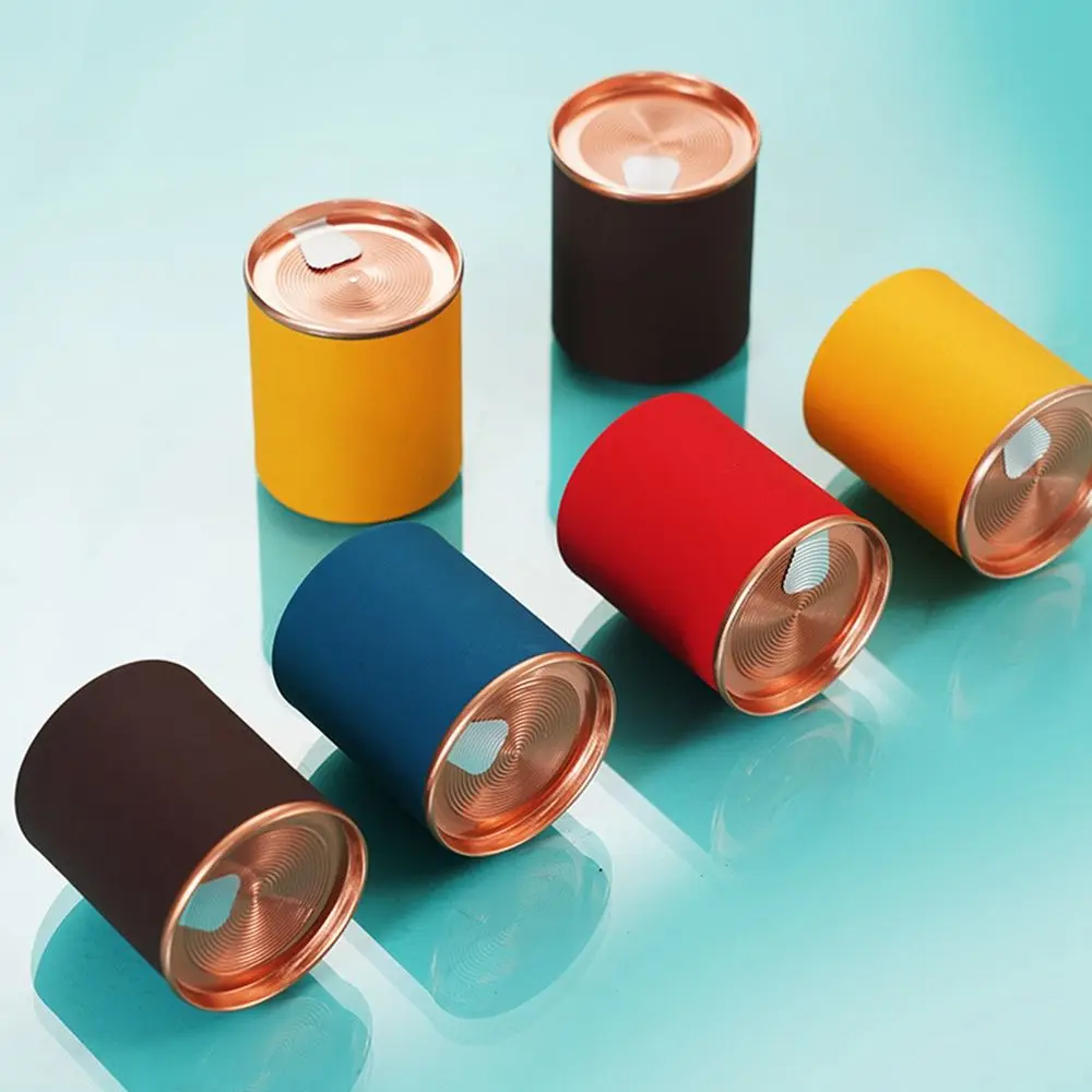 

1PC Round Paper Container Disposable Tea Packaging Tube Candy Can Food Cylinder Tea Storage Container Gift Box