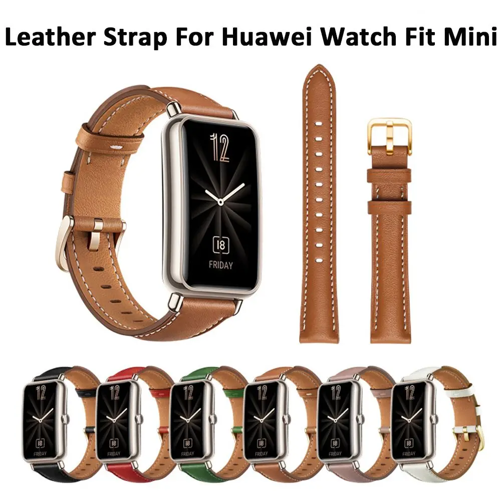 Ремешок кожаный для Huawei Watch Fit Mini Corre сменный Браслет-Петля из натуральной кожи