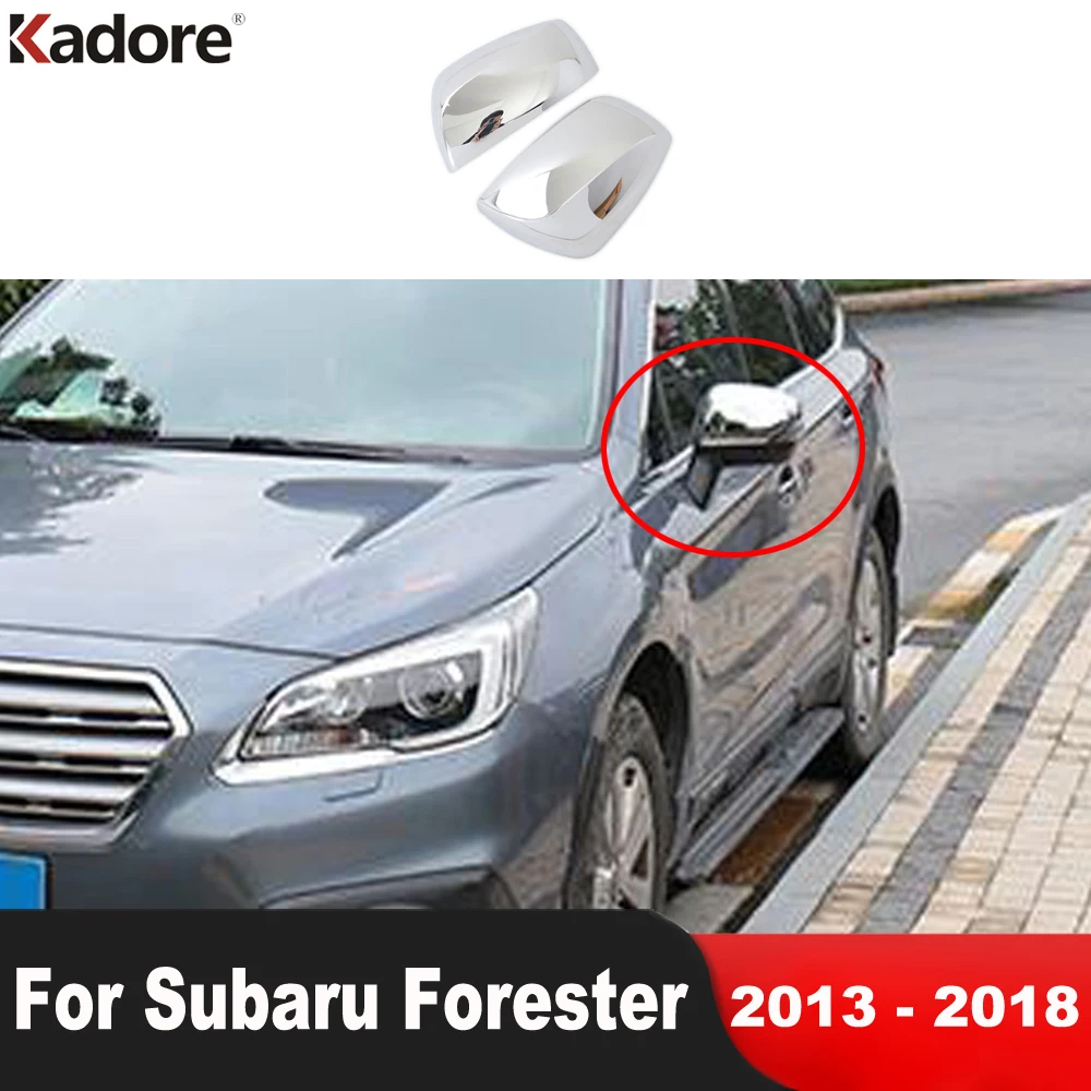 

Rearview Mirror Cover Trim For Subaru Forester 2013 2014 2015 2016 2017 2018 ABS Chrome Car Accessories Side Mirrors Cap Overlay