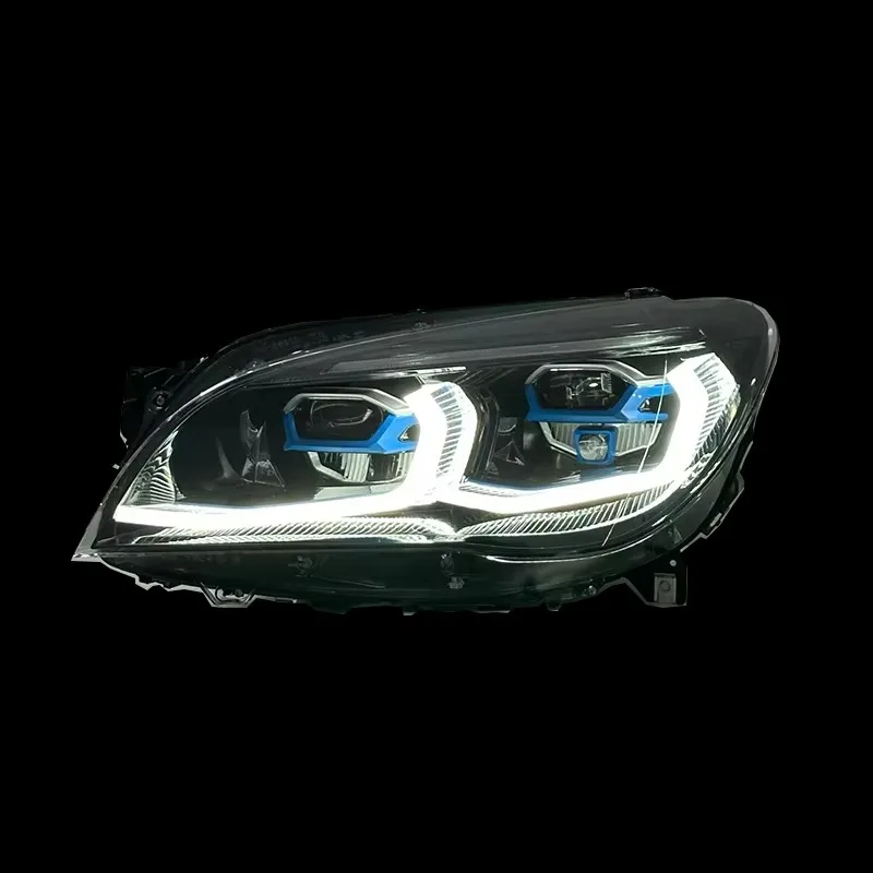 Светодиодные фары LXBY для BMW F01 F02 2013-2015, желто-белые, с двойными ДХО, стоп-сигналом и указателями поворота, подключи и работай (art.: 3920dbc8ab53e) - 3920dbc8ab53e
