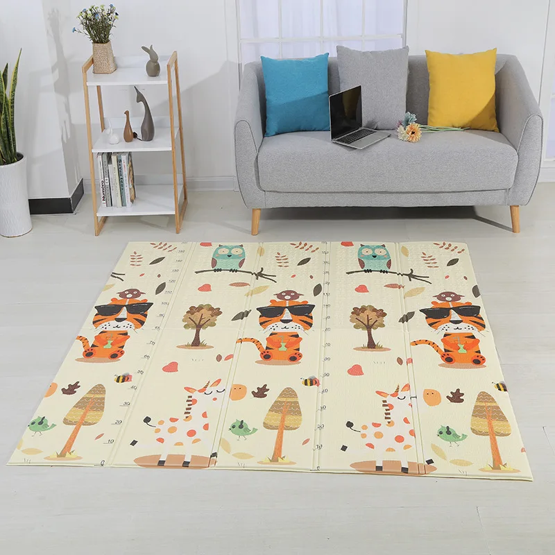 

200x180cm baby crawling mat double-sided printing children's thickening play mat waterproof and anti-fouling foldable mat