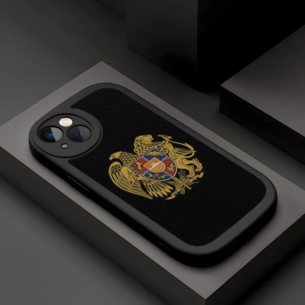 Чехол для телефона с флагом армянии Iphone 12 Pro Max 15 14 11 Mini X Xr Xs 8 7 Puls Se Роскошный чехол