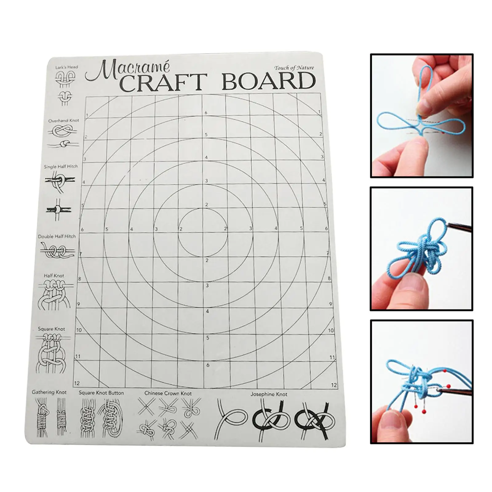 

Foam Macrame Board with Grids 300×400mm for Bracelet Craft Crochet