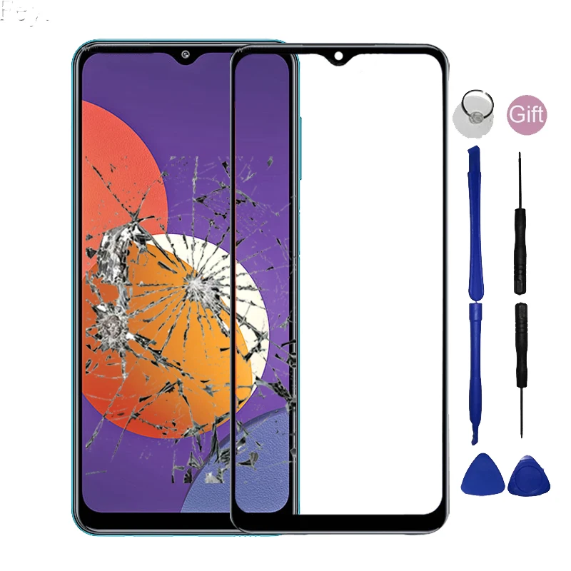 Для Samsung Galaxy A12 5G Передняя панель для M12 A M 12 сенсорный экран внешнее стекло не