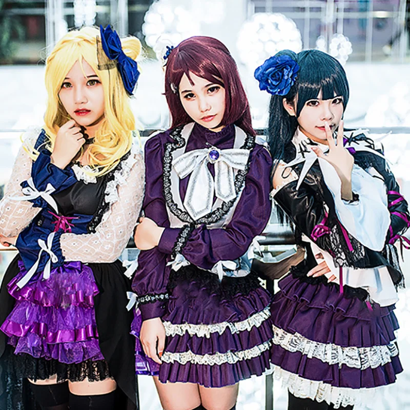 

Love Live Sunshine Aqours Guilty Kiss клубника Охотник Рико Мари йошико Косплей Костюм панк платье Хэллоуин Карнавальная форма
