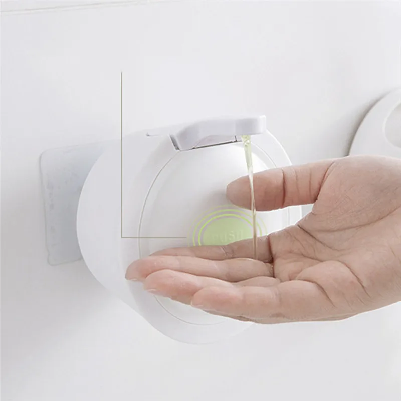 

hand soap dispenser Suction Cup Liquid Soap Dispenser Wall Mounted Waterproof Soap Box Press Bath Supplies bathroom accessories