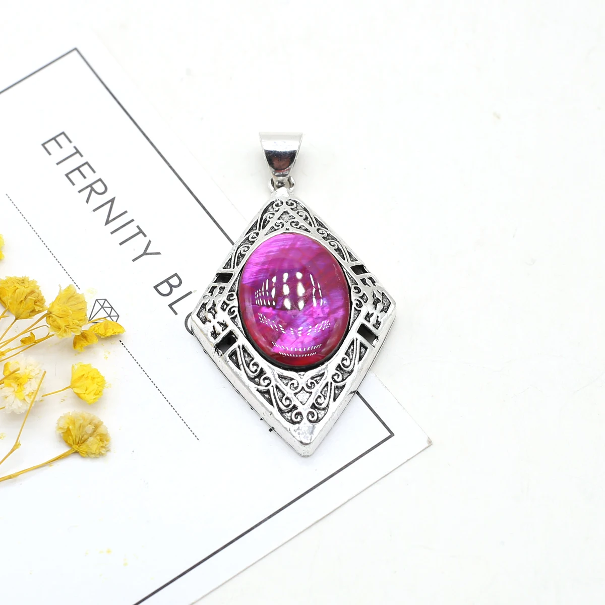 

Natural Stone Lapis lazuli Pendants Antique Silver Color Alloy for Jewelry Making Diy Necklace Earring Gifts