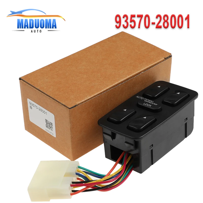 

Новый 93570-28001 9357028001 Для Hyundai Elantra Galloper 1992-1994 гг., передняя левая сторона водителя, электрический главный переключатель окна автомобиля