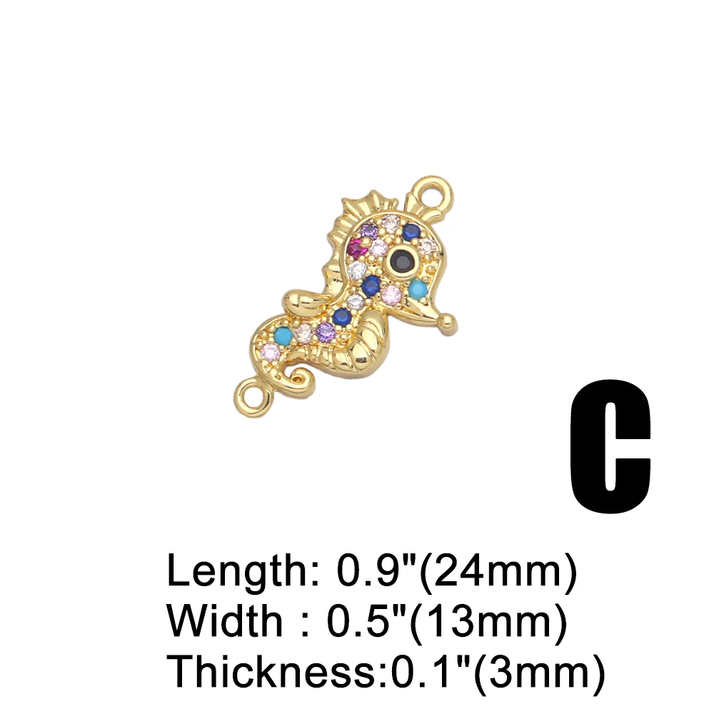 OCESRIO милые мини радужные птицы морская Лошадь Подвески для изготовления