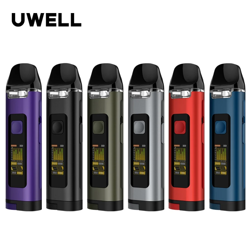

Original Uwell Crown D Pod Vape Kit 1100mAh Battery 3ml Cartridge Fit PA Coil 0.3ohm 0.8ohm Electronic Cigarette Vaporizer