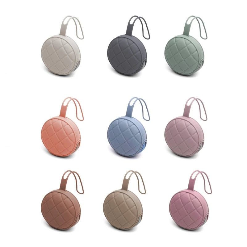 

Pacifier Holder Silicone Portable Pacifier Pouch Bag for Diaper Bag Pacifier Storage Container Box Easy to Clean