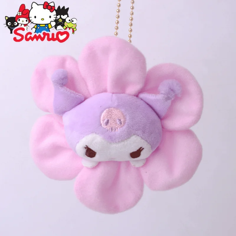 

Sanrio Melody Kuromi Hello Kitty Cinnamoroll Pochacco Pendant Anime Cartoon Japanese Flower Kawaii Keychain Soft Doll Gifts 11cm