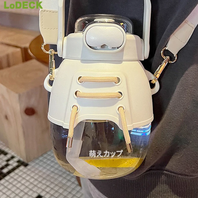 

Outdoor Travel Drinking Tumbler For Girl 1.2-2.2L Cute Water Bottle With Straw Portable Leak Proof Mug Large Capacity Sport Cup
