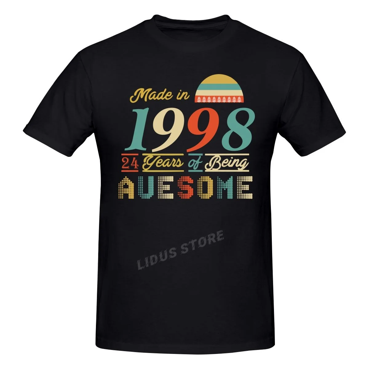 

2022 New Design Made In 1998 T-shirts 24 Years Of Being Awesome 24th Birthday T Shirt Gift Tshirt Cotton Tees Streetwear Unisex