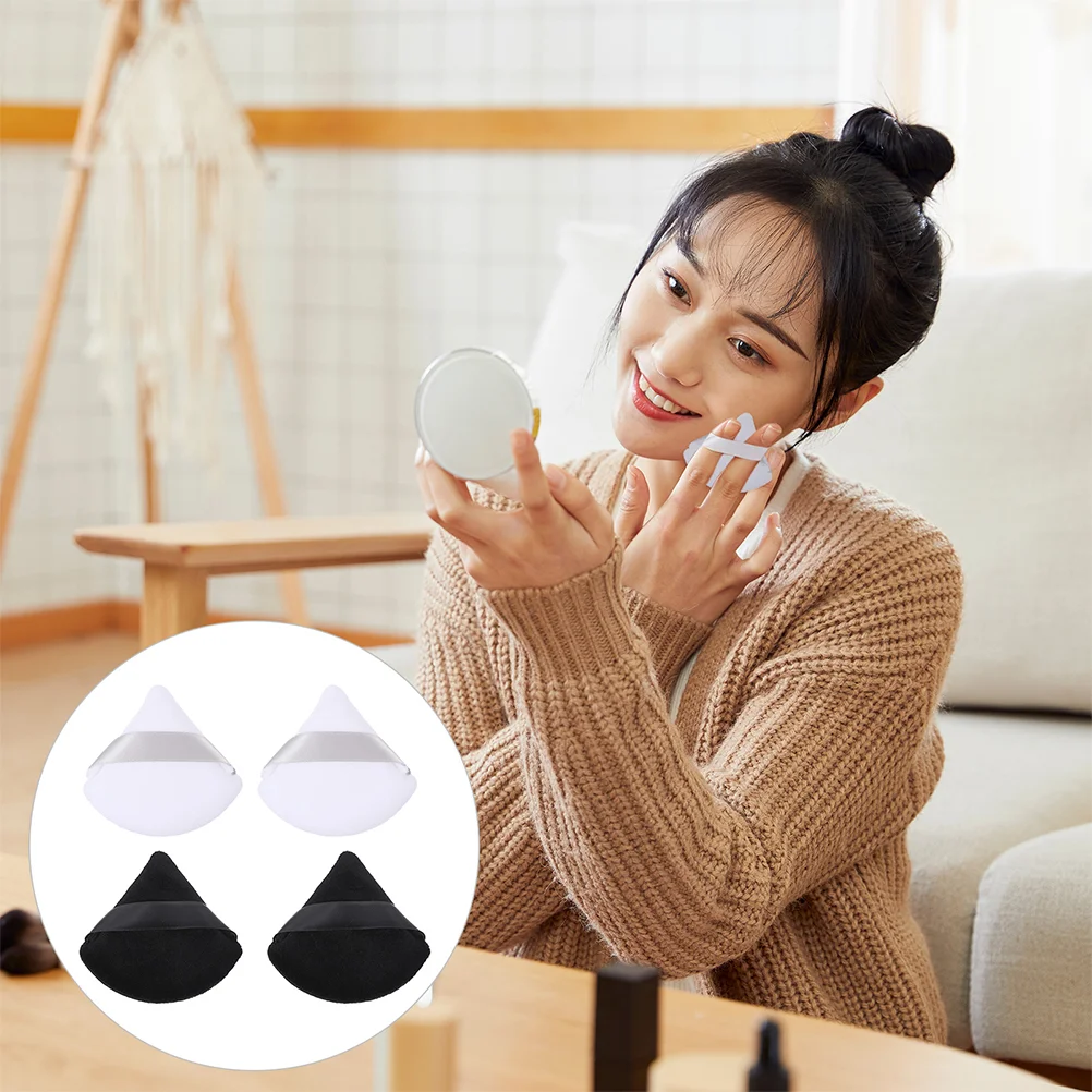 

12Pcs Puffs Professional Comfortable Makeup Accessories Triangle Foundation Puffs Makeup Cushion Puffs Powder Puffs
