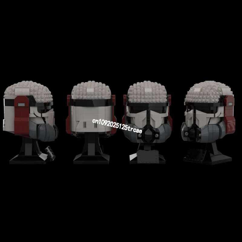 Новый знаменитый звездный боевой фильм Moc Commando Beskar модель шлема строительные