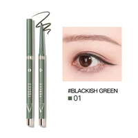 veecci only eyeliner rubber pen flat head waterproof sweat proof non smudging durable brown extremely fine