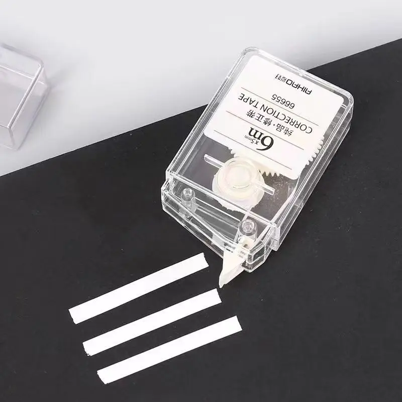 

1pc Correction Tape 6m Portable Korean Stationery Transparent White Out Corrector Student Prize School Accessories Office Supply