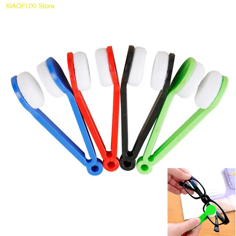 

5pcs Mini Portable Sunglasses Glasses Cleaner Microfibre cleaning brush for eyeglass Spectacles clean Wipe Tools