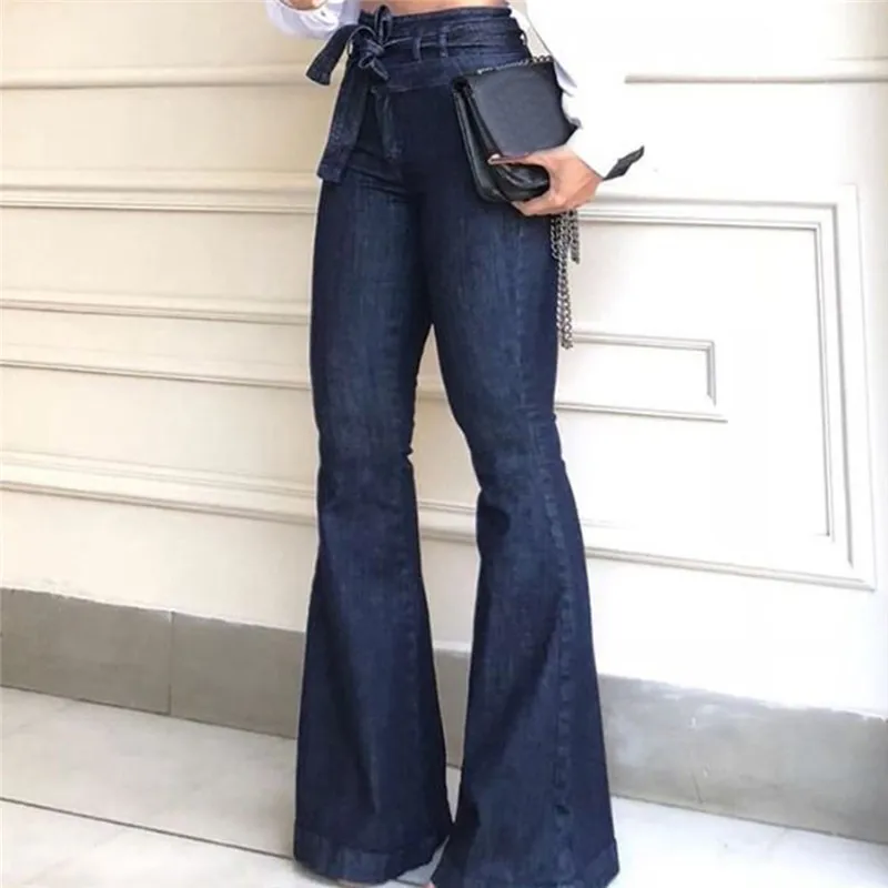 

2022 High Waist Wide Leg Jeans Brand Women Boyfriend Jeans Denim Skinny Woman's Vintage Flare Jeans Plus Size 2XL Pant