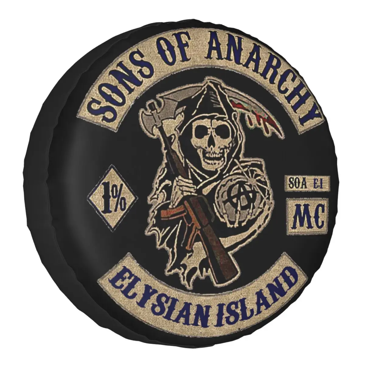 

Sons Of Anarchy Spare Tire Cover Case Bag Pouch for Jeep Pajero Car Wheel Protectors Accessories
