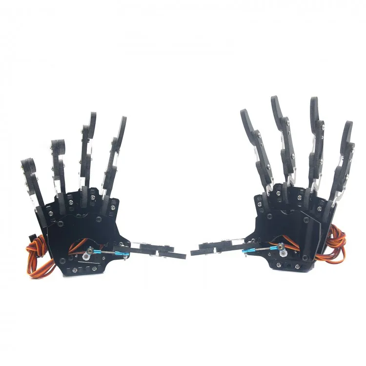 

Robot Mechanical Claw Clamper Arm Five Fingers Right Hand & Left Hand with Servos for Robot DIY Assembled