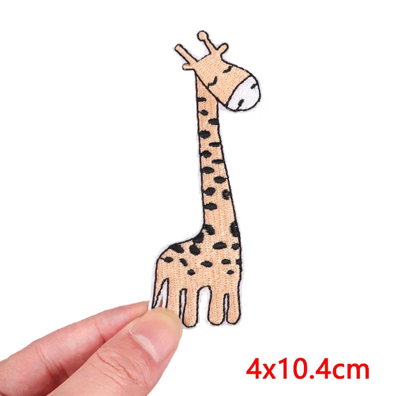 Нашивка С Вышивкой животных мультяшная/кошка патчи с утюгом для одежды DIY нашивки