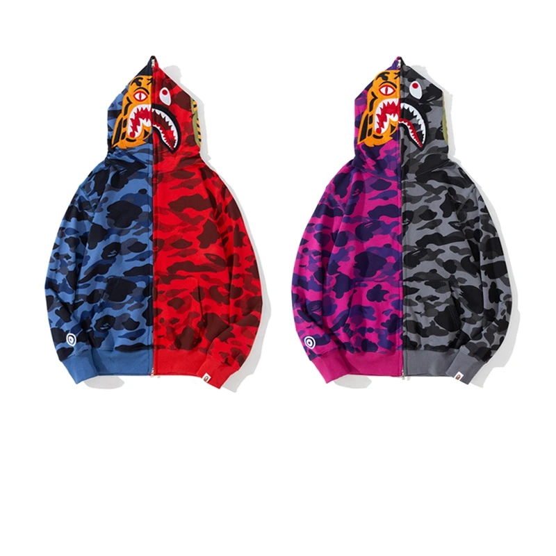 

Кардиганы с длинным рукавом Bape, толстовка, куртка, уличная одежда для мужчин и женщин, тонкие повседневные свитшоты с камуфляжным принтом