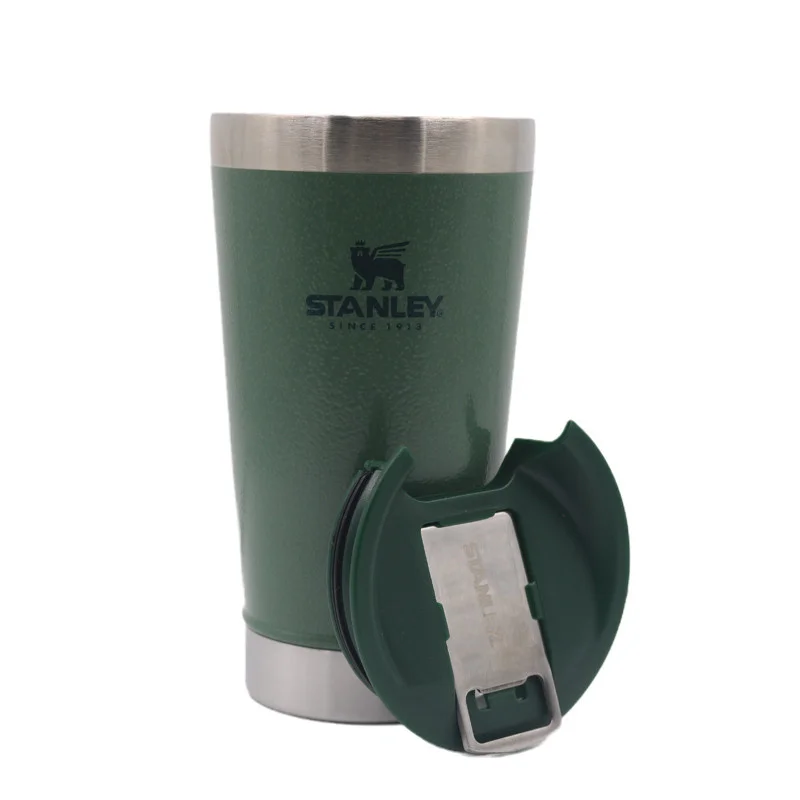

Original Stanley Beer Cup 473ml Double Wall Vacuum Thermal Cup Mug Stainless Steel Original Stanley Cup with Lid and Opener