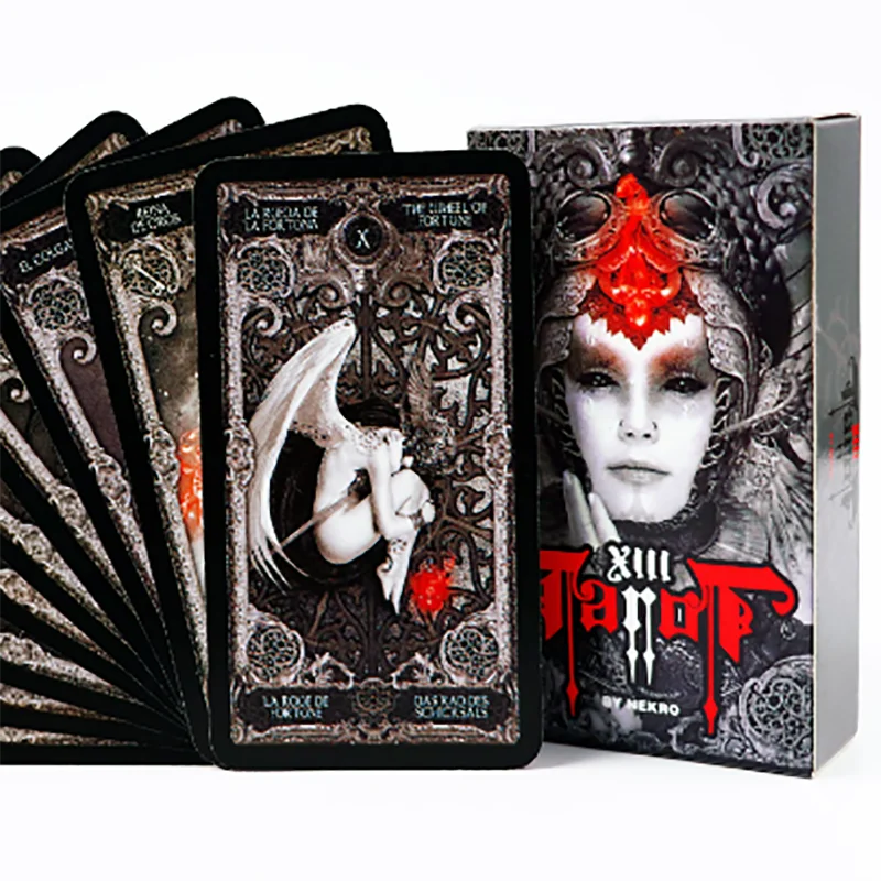 

Dark tarot card deck for beginners , Unique tarot cards deck with guidebook , Full tarot decks 78 cards , Beautiful oracle cards