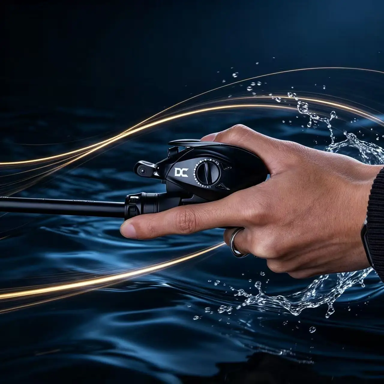 Фото Катушка для бейткастинга FISHINFANS C1DC, передаточное число 7.0:1, 164 г, ультралегкая, с фрикционом 5 кг, низкопрофильная рыболовная катушка №3